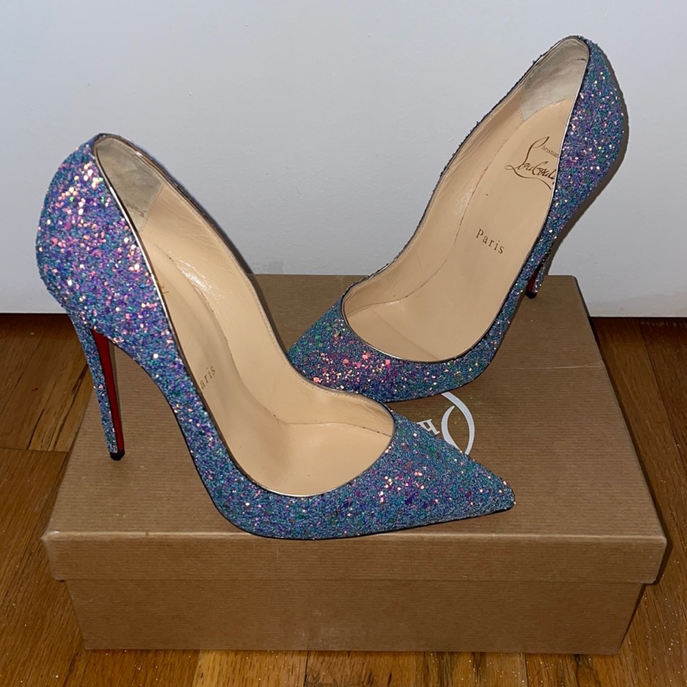 Christian Louboutin So Kate Glitter Dragonfly Pump